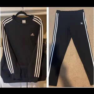 ADIDAS CREWNECK W/ LEGGINGS SET
